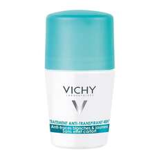 Vichy Deodorant Anti-Transpirant Αποσμητικό σε μορφή roll-on 48ωρης φροντίδας κατά των λευκών και κίτρινων σημαδιών, 50ml