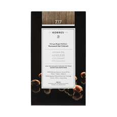 Korres Argan Oil Ageless Colorant Μόνιμη Βαφή Μαλλιών Νο 7.17 Ξανθό Μπεζ 50ml