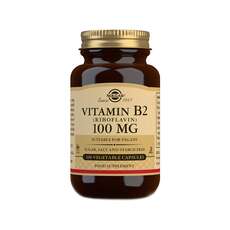 Solgar Vitamin B2 (Riboflavin) 100mg Βιταμίνες 100 Φυτικές Κάψουλες
