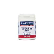 Lamberts Vitamin B6 50mg (Pyridoxine) 100 ταμπλέτες