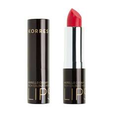Korres Morello Creamy Lipstick No 44 Φωτεινό Κοραλί, Σταθερό-Λαμπερό Αποτέλεσμα 3.5g