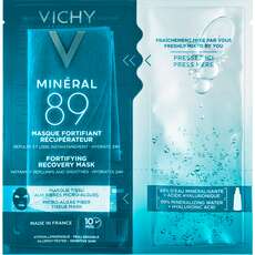 Vichy Mineral 89 Fortifying Instant Recovery Mask, Μάσκα Ενδυνάμωσης & Επανόρθωσης Με Ιαματικό Μεταλλικό Νερό & Υαλουρονικό Οξύ, 29g