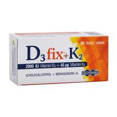 Uni-Pharma D3 Fix 2000iu + K2 45mg 60 Δισκια