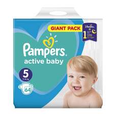 Pampers Active Baby Giant Pack No.5 (11-16kg) 64τμχ