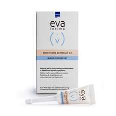 Ιntermed Eva Intima Moist Log Acting pH 3.0 Υγραντική Κολπική Γέλη, 9 Kολπικοί Eφαρμοστές 2,5g
