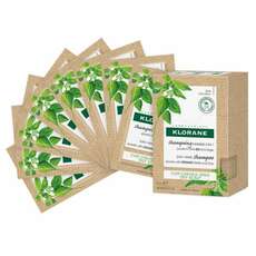 KLORANE Ortie Σαμπουάν Mάσκα 2 σε 1 για Λιπαρά Μαλλιά με Τσουκνίδα 8x3g