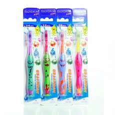 Elgydium Kids Monster Toothbrush, Παιδική Οδοντόβουρτσα 2-6 Ετών Μωβ-Πράσινο