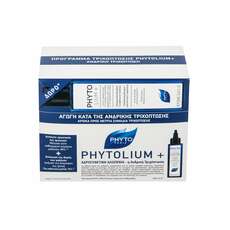 Phyto Phytolium+ Αγωγή Κατά της Τριχόπτωσης για Άνδρες με Κληρονομική Τριχόπτωση για Αρχικά Προς Μέτρια Σημάδια, 100ml & Phytolium+ Τονωτικο Σαμπουάν - Ιδανικός Συνδυασμός Κατά της Τριχόπτωσης, 250ml