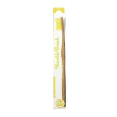 The Humble Co. Toothbrush Bamboo Yellow Κίτρινη Οδοντόβουρτσα Απο Μπαμπού Adult Soft 1 τμχ