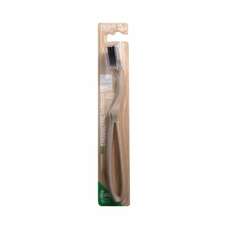 Intermed Professional Ergonomic Eco Medium Toothbrush Οδοντόβουρτσα με Λαβή απο Φλοιό Ρυζιού Μπεζ Φυσικό Χρώμα 1τμχ
