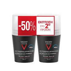 Vichy Promo Anti-Transpirant 48h Roll On Ανδρικό Αποσμητικό για Ευαίσθητες Επιδερμίδες -50% ΕΚΠΤΩΣΗ ΣΤΟ 2ο ΠΡΟΪΟΝ