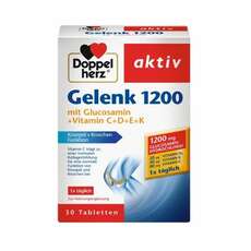 Doppelherz Aktiv Gelenk 1200 Διατροφικό Συμπλήρωμα με Γλυκοζαμίνη & Βιταμίνες για τα Οστά και τις Αρθρώσεις 30 δισκία
