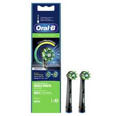 Oral-B Cross Action Black Edition Clean Maximiser Ανταλλακτικές Κεφαλές για Ηλεκτρικές Οδοντόβουρτσες, 2τεμ