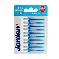 Jordan* Clean Between Sticks Μεσοδόντια Βουρτσάκια, 20 τεμάχια