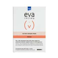 Intermed Eva Intima Active Oxygen Pads Σερβιέτες Κανονικής Ροής με Φτερά, 18τεμ