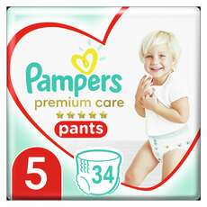 Pampers Premium Care Pants No.5 (12-17kg) 34 τμχ