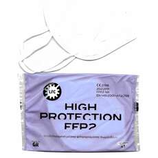 Μάσκα κάλυψης LFC FFP2 Υψηλής Προστασίας Λευκή 5τμχ