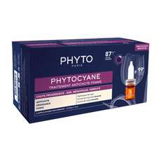 Phyto Phytocyane Progressive Hair Loss Treatment for Women Αγωγή για την Προοδευτική Γυναικεία Τριχόπτωση, 12amp x 5ml