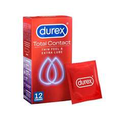Durex Total Contact Thin Feel & Extra Lube - Πολύ Λεπτά Προφυλακτικά 12τμχ