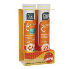 PharmaLead Vitamin C Plus Πορτοκάλι 1500mg 20 αναβράζοντα δισκία & Vitamin C 1000mg 20 αναβράζοντα δισκία