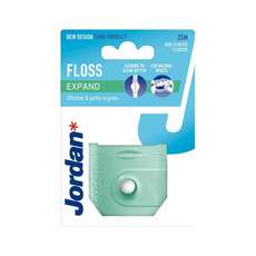 Jordan* Floss Expand Εξαιρετικά Μαλακό Οδοντικό Νήμα Με Γεύση Μέντας 25m