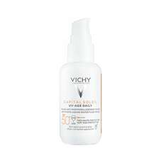 Vichy Capital Soleil UV-Age Daily Tinted Light SPF50+ Λεπτόρρευστο Αντιηλιακό Προσώπου με Χρώμα, 40ml