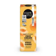 Organic Shop Apricot & Mango Smoothing Face Cream Κρέμα Προσώπου λείανσης για ξηρή επιδερμίδα 50ml