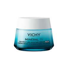 Vichy Mineral 89 72h Moisture Boosting Cream Rich Ενυδατική Κρέμα Προσώπου με Πλούσια Υφή, 50ml