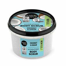 Organic Shop by Natura Siberica Hydrating Body Scrub Coconut & Sugar Ενυδατικό Απολεπιστικό Σώματος, 250ml
