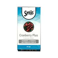 Smile Cranberry Plus Διατήρηση της υγιούς φυσιολογικής χλωρίδας κατά την διάρκεια και μετά την λήψη αντιβιοτικής θεραπείας 60caps