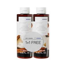 Korres 1+1 Δώρο Πακέτο Προσφοράς Renewing Body Cleanser Vanilla Cinnamon Αφρόλουτρο Gel Βανίλια Κανέλα, 2x250ml