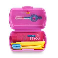 Curaprox Be You Travel Set, Σετ Ταξιδιού Στοματικής Υγιεινής Ροζ 1τεμ