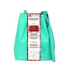 VICHY Liftactiv Collagen specialist 50ml & ΔΩΡΟ Capital soleil UV-AGE daily Spf50 15ml & Το υπέροχο Τσαντάκι πουγκί πρασινο