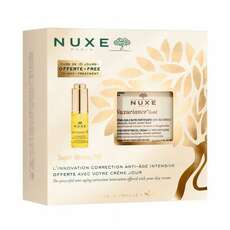 Nuxe Gold Set με Nuxuriance Gold Ultimate Anti-Aging Nutri-Fortifying Oil Cream Αντιγηραντική Κρέμα Ημέρας για Θρέψη & Ενυδάτωση, 50ml & Super Serum Ισχυρό Αντιγηραντικό Serum για Κάθε Τύπο Επιδερμίδας, 5ml, 1σετ