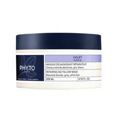 Phyto Purple Repairing No Yellow Mask Μάσκα για Λαμπερά Μαλλιά, Κατά των Κίτρινων Τόνων 200ml