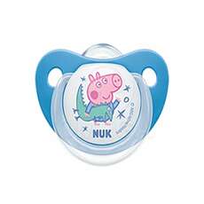 Nuk Peppa Pig Trendline Πιπίλα Σιλικόνης Κατάλληλη Για Τη Γνάθο Χωρίς ΒΡΑ, 6-18 Μηνών, 1τεμ