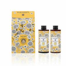 Blue Scents Promo Gift Box Golden & Argan Shower Gel Αφρόλουτρο, 300ml & Body Balsam Ενυδατικό Γαλάκτωμα, 300ml