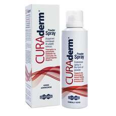 Uni-Pharma Curaderm Powder Spray Υποστηρίζει τη Φυσιολογική Διαδικασία της Επούλωσης του Τραυματισμένου Δέρματος, 125ml