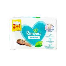Pampers Sensitive Baby Wipes, 156 τμχ