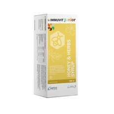 Leriva Immuvit Junior Honey & Herbs Παιδικό Σιρόπι για τον Ερεθισμένο Λαιμό 150ml
