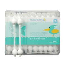 Helenvita Baby Safety Cotton Buds Μπατονέτες Ασφαλείας 50τεμ