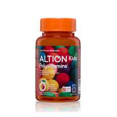 Altion Kids Polyvitamins Παιδικές Πολυβιταμίνες με Φυσικά Αρώματα Πορτοκαλιού & Κερασιού, 60 Ζελεδάκια