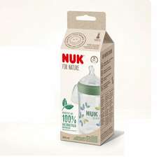 Nuk for Nature Μπιμπερό PP με Δείκτη Ελέγχου Θερμοκρασίας & Θηλή Σιλικόνης Medium 6-18m, 260ml