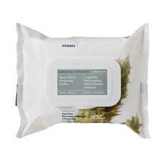 Korres Deep Detox Cleansing Cloths Olympus Tea Μαντηλάκια Καθαρισμού & Ντεμακιγιάζ με Βιολογικό Τσάι Ολύμπου, 100τεμ