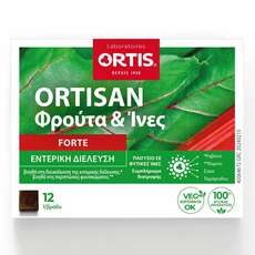 Ortis Ortisan Forte Φρούτα & Ίνες Εντερική Διέλευση, 12 κύβοι