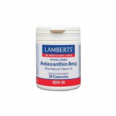 Lamberts Astaxanthin 8mg 30caps Συμπλήρωμα Διατροφής Ασταξανθίνης Κατά των Οφθαλμικών Αλλοιώσεων με Αντιοξειδωτικές Ιδιότητες