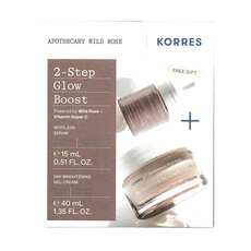Korres Apothecary Wild Rose 2-Step Glow Boost Promo με Day-Brightening Gel-Cream Κρέμα Προσώπου Ημέρας, 40ml & Δώρο Spotless Serum Διφασικός Ορός Προσώπου για Λάμψη, 15ml, 1σετ
