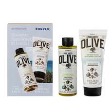 Korres Pure Greek Olive Oil Promo Set, Πακέτο με Αφρόλουτρο Θαλασσινό Αλάτι 250ml & Κρέμα Σώματος 200ml