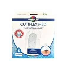 Master Aid Cutiflex Waterproof Αδιάβροχη Αυτοκόλλητη Γάζα 10 x 6 Cm 5 Τμχ