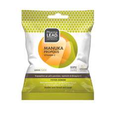 PharmaLead Manuka, Propolis & Vitaminin C Cough Candies Lemon Flavor Καραμέλες µε Μέλι Μανούκα, Πρόπολη & Βιταμίνη C - Γεύση Λεμόνι, 40g